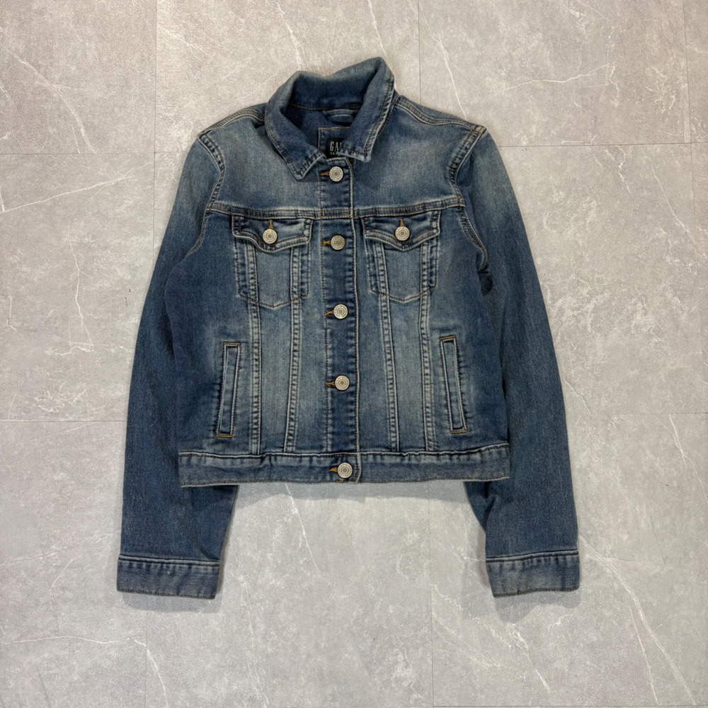 Gap Denim Womens Medium Wash Gap For Good Trucker Jean Jacket Size L Regular